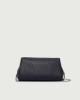 Orciani Gossip Soft grained leather clutch Grained leather Chocolate