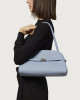 Aura Soft Longuette grained leather shoulder bag
