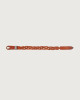 Orciani Walk leather Nobuckle bracelet with silver detail Leather Orange