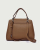 Orciani Sveva Soft Midi leather shoulder bag with shoulder strap Grained leather Honey