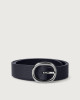 Orciani Soft leather belt 3 cm Leather Navy