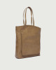 Orciani Vulona M Notturno Oro leather tote bag Leather Chocolate