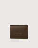 Orciani Micron small leather envelope wallet with RFID Leather Brown