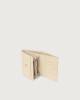 Orciani Soft small leather envelope wallet Grained leather Ivory