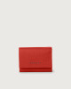 Orciani Soft leather wallet with RFID protectrion Embossed leather Marlboro red