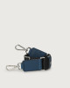 Orciani Soft fabric and leather strap Leather & cotton Blue