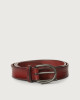 Orciani Bull Soft leather belt Leather Carmine Red