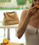Sveva Sense Scooby Midi leather shoulder bag with strap
