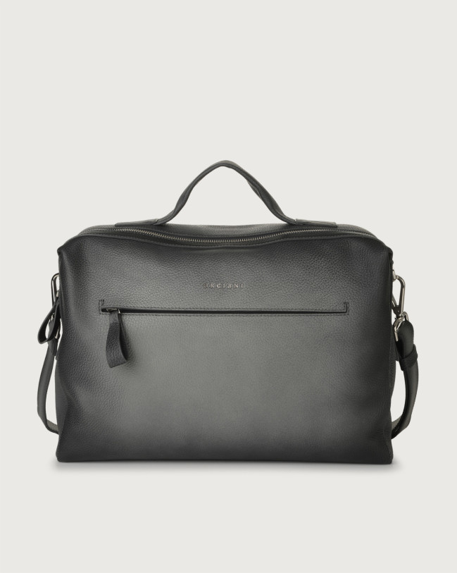 Orciani Bond Micron Deep leather duffle bag Leather Grey