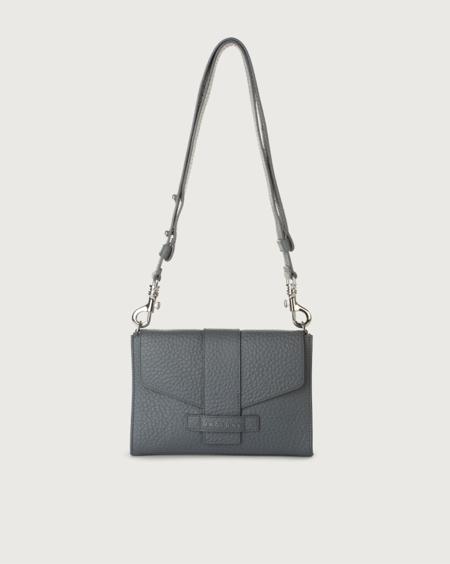 Orciani Soft leather mini bag Leather Blue