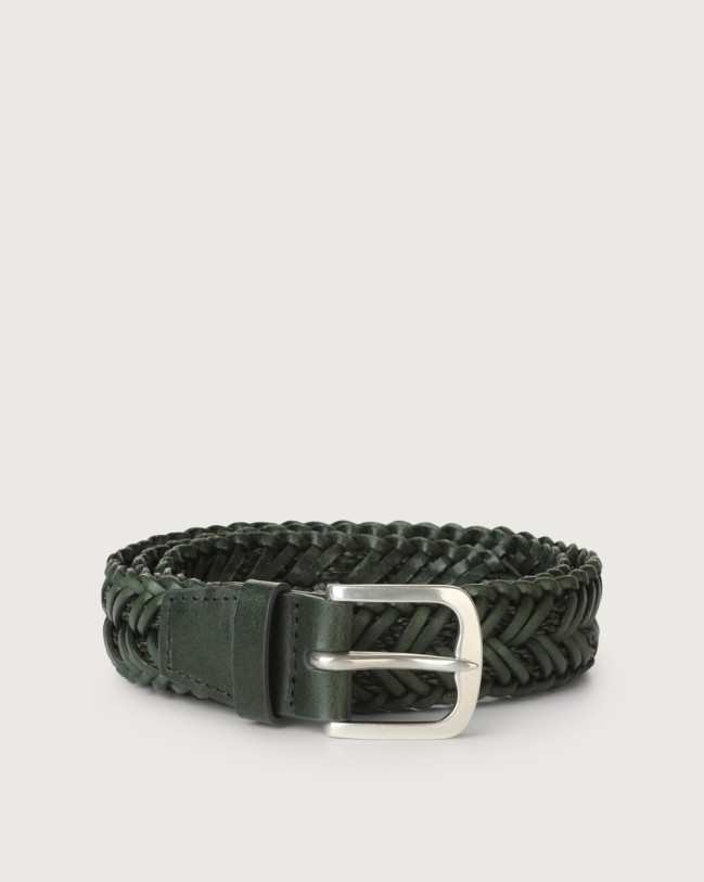 Orciani Coloring leather belt Leather Green