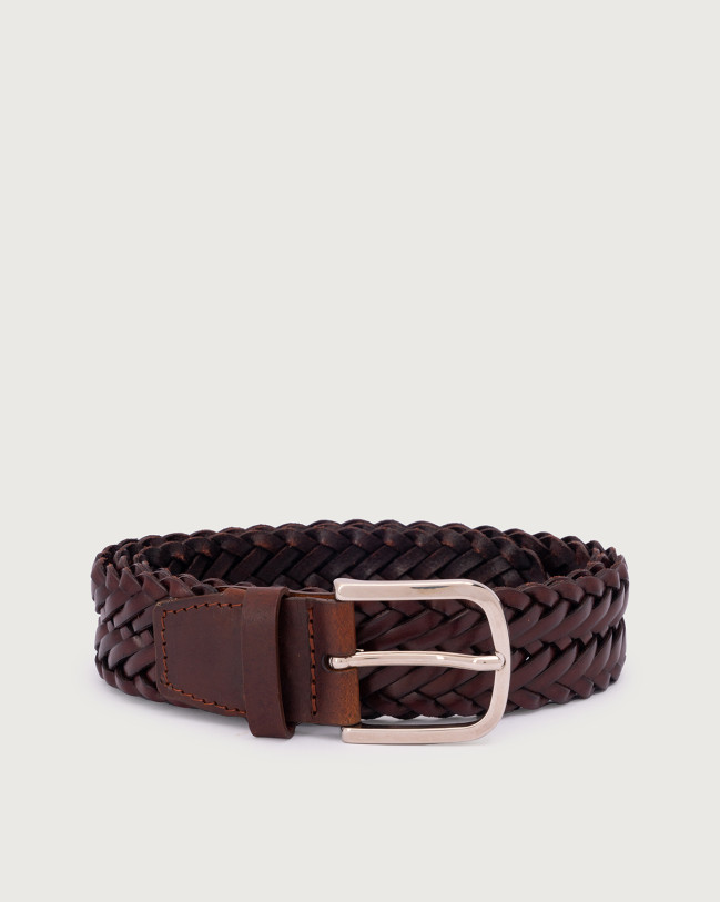 Orciani Coloring eco-leather belt 3,5 cm Eco-leather Brown