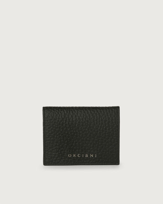 Orciani Soft small leather wallet Leather Black