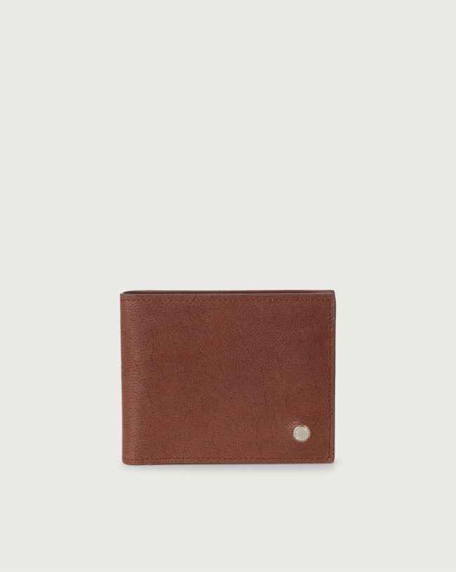 Orciani Frog leather wallet Leather Papaya