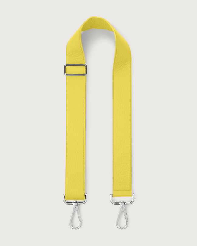 Orciani Soft adjustable leather strap Leather Yellow