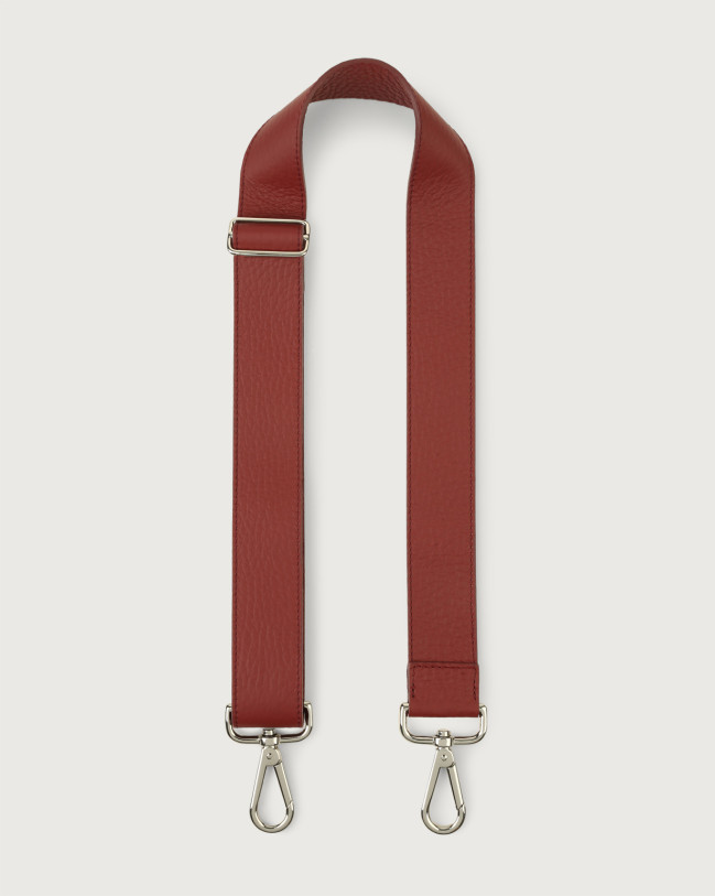 Orciani Soft adjustable leather strap Leather Dark Red