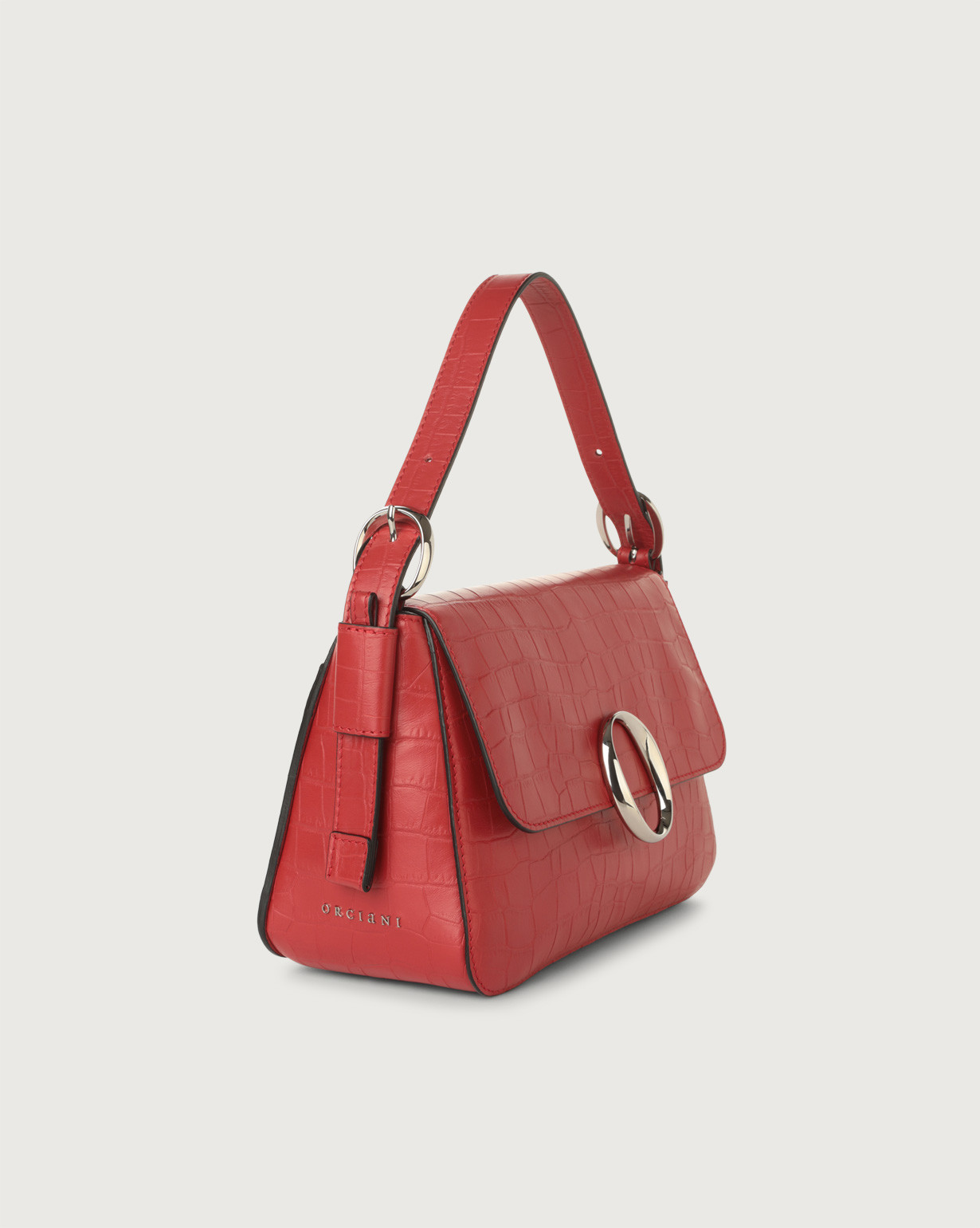 Croc effect baguette hotsell bag