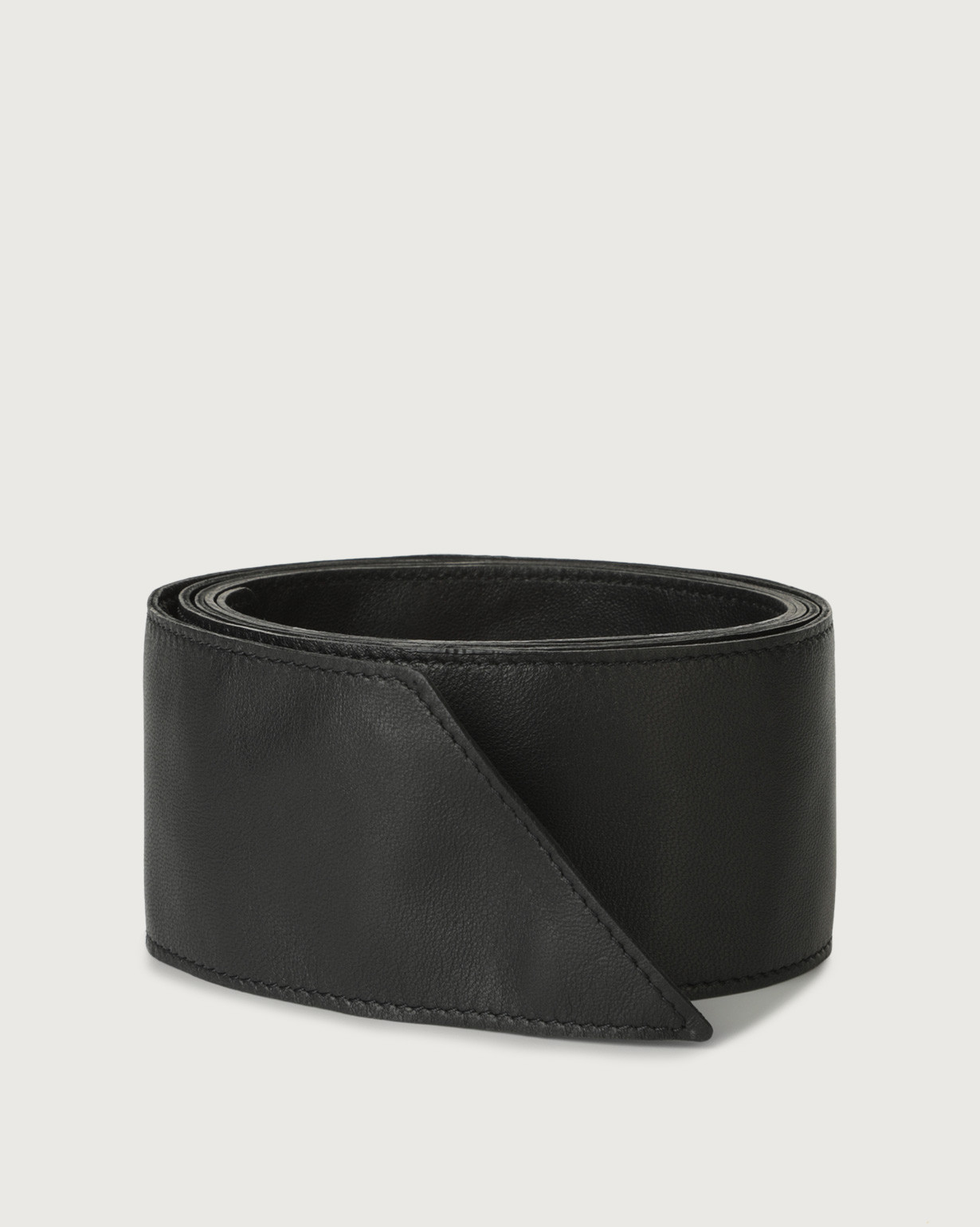 ORCIANI Natur leather sash belt color Black