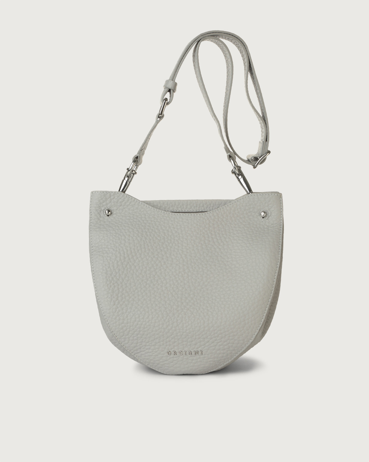 Grey soft leather handbags clearance