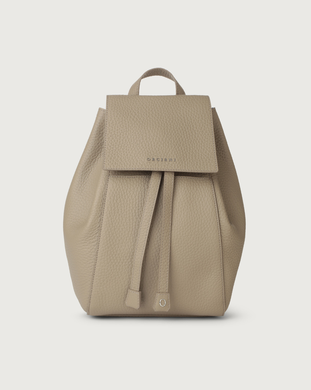 ORCIANI Boxy Soft leather backpack color Sand
