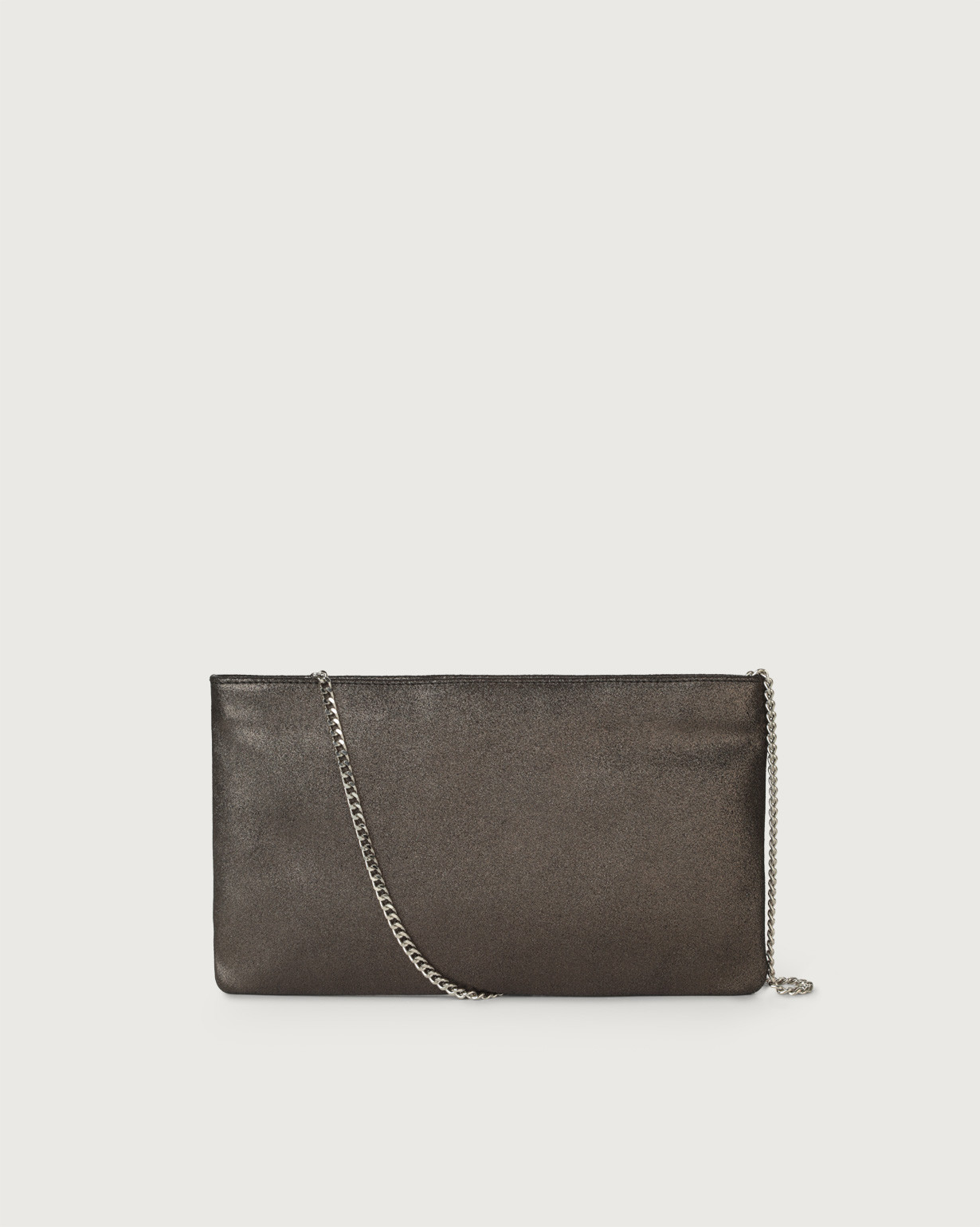 Midnight leather pochette whit strap