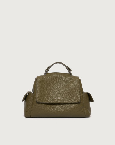 Sveva Sense Cargo Small leather handbag with strap