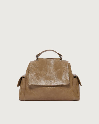 Sveva Stark Cargo Small leather handbag with strap