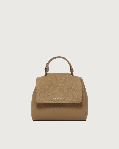 Sveva Soft Mini leather handbag with shoulder strap