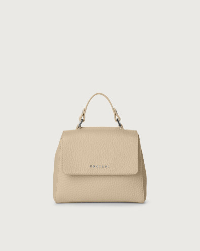 Sveva Soft Mini leather handbag with shoulder strap