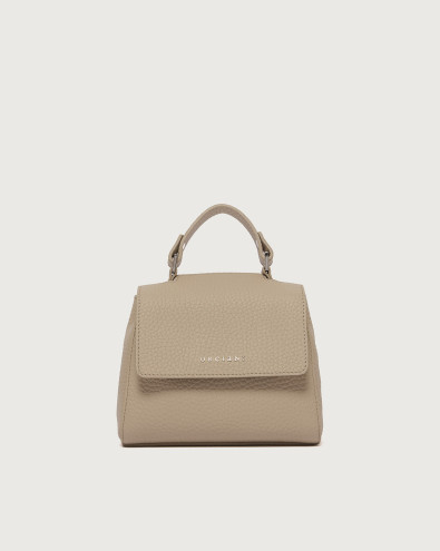 Sveva Soft Mini leather handbag with shoulder strap