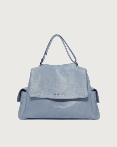 Sveva Stark Cargo Midi leather shoulder bag with strap