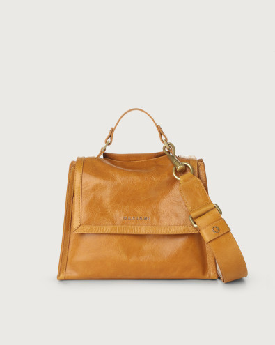 Sveva Notturno small leather handbag with strap