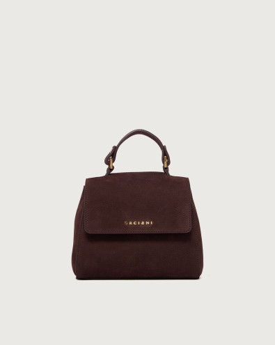 Sveva Nabucco Mini nubuck leather handbag with strap