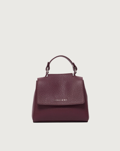 Sveva Soft Mini leather handbag with shoulder strap