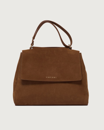 Sveva Nabucco medium nubuck leather shoulder bag