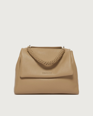 Sveva Sense Scooby Midi leather shoulder bag with strap