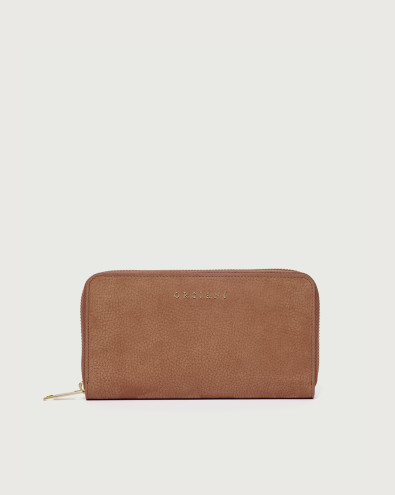 Zip around Nabucco nubuck leather wallet