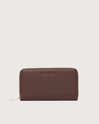 Zip around Soft large leather wallet