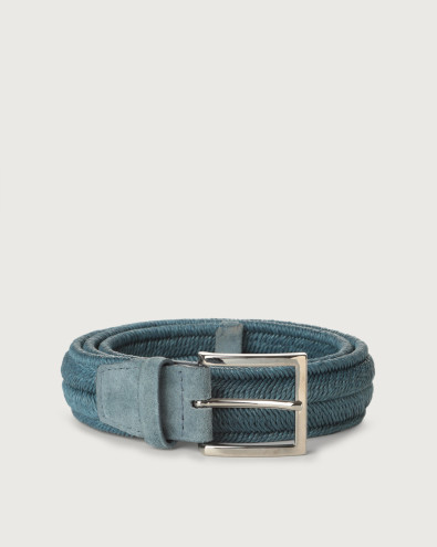 Rope Elast stretch linen belt 3,5 cm