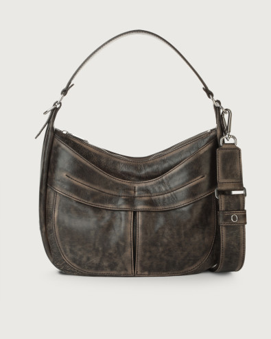 Boyfriend Delavè shoulder leather bag with strap