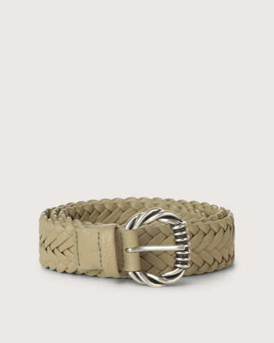 Sense braided leather belt
