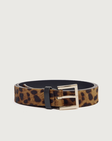 Leo horsy leather belt 3 cm