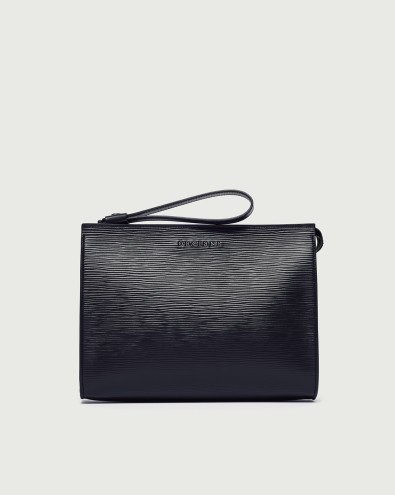 New Prestige leather pouch with wristband