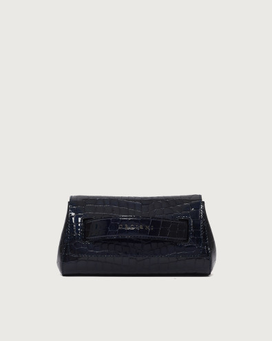Gossip Cocco Glow croco-effect leather clutch bag