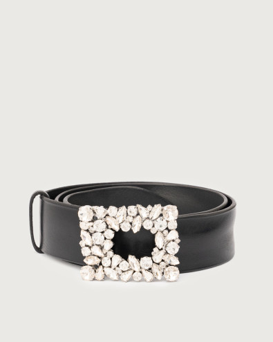 Bull Soft jewel leather belt 4 cm