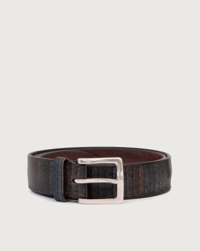 Mark leather belt 3,5 cm