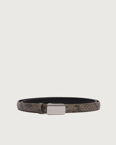 Cassette Exotic leather belt 1,5 cm