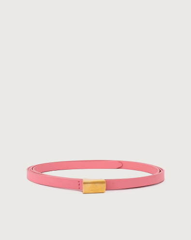 Vanity leather double belt