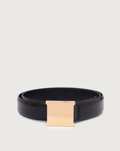 Calf B classic leather belt 2,8 cm