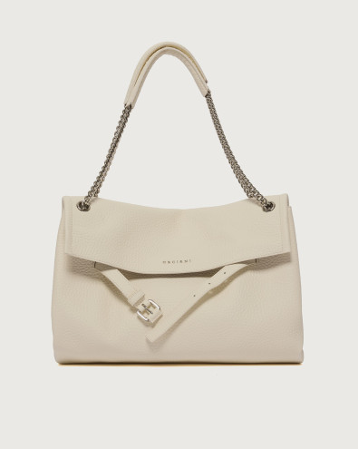 Venus Soft Midi grained leather shoulder bag